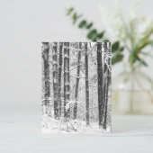 Winterschnee Postkarte (Stehend Vorderseite)