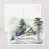 Winterschnee Postkarte (Vorne/Hinten)