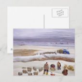 Winterschnee Postkarte (Vorne/Hinten)