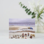 Winterschnee Postkarte (Stehend Vorderseite)