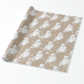 Winterschnee-Schnee-Schnee-Schnee-Papier-Wrapper Geschenkpapier (Ungerollt)