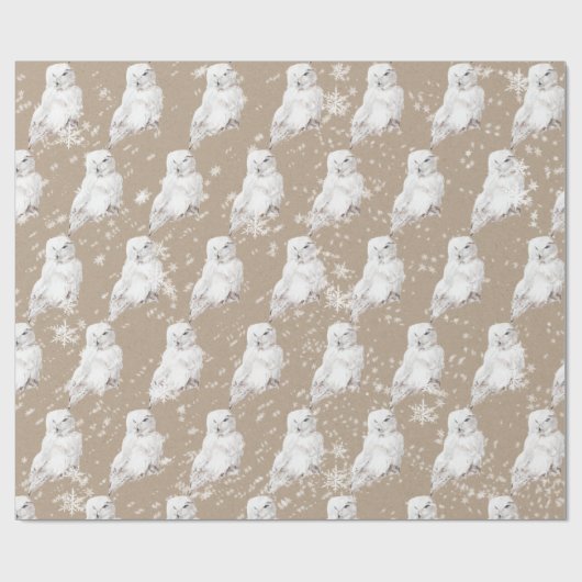 Winterschnee-Schnee-Schnee-Schnee-Papier-Wrapper Geschenkpapier (Flach)