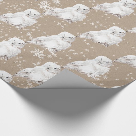 Winterschnee-Schnee-Schnee-Schnee-Papier-Wrapper Geschenkpapier (Ecke)