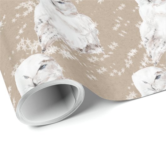 Winterschnee-Schnee-Schnee-Schnee-Papier-Wrapper Geschenkpapier (Rolleneckpunkt)