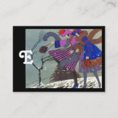 WINTERSCHNEE / SCHÖNHEIT FASHION COSTUME DESIGNER VISITENKARTE (Rückseite)