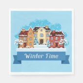 Winterschnee Serviette (Vorderseite)