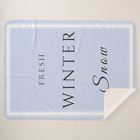 Winterschnee Sherpadecke (Vorderseite (Horizontal))