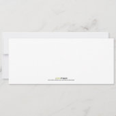 Winterschnee Silvester Party Einladung (rot) (Rückseite)