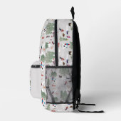 Winterschnee Skipisten Alpin Landschaft Bedruckter Rucksack (Rechts)