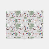 Winterschnee Skipisten Alpin Landschaft Fleecedecke (Vorderseite (Horizontal))