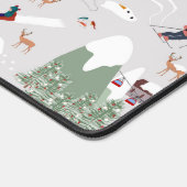 Winterschnee Skipisten Alpin Landschaft Schreibtischunterlage (Ecke)