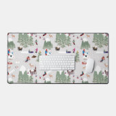 Winterschnee Skipisten Alpin Landschaft Schreibtischunterlage (Tastatur & Maus)