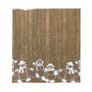 Winterschnee Snowman Peace Liebe Destiny Notizblock