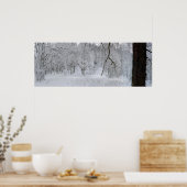 Winterschnee-Szenenposter drucken Poster (Küche)