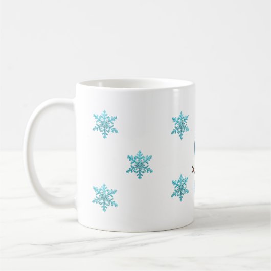 Winterschnee-Tasse Kaffeetasse (Links)