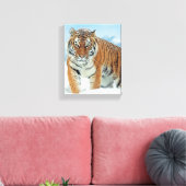 Winterschnee-Tiger-Berge Natur Foto Leinwand (Insitu (Wohnzimmer))