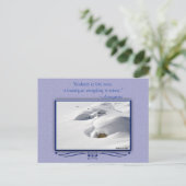 Winterschnee treibt über Rocks Foto nach Maß Postkarte (Stehend Vorderseite)