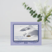 Winterschnee treibt über Rocks Foto nach Maß Postkarte (Stehend Vorderseite)