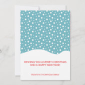 Winterschnee und Weihnachtsmann frohen Weihnachten (Rückseite)