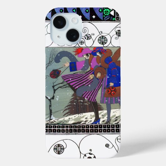 WINTERSCHNEE UND WIRBEL / FASHION COSTUME DESIGNER Case-Mate iPhone HÜLLE (Rückseite)