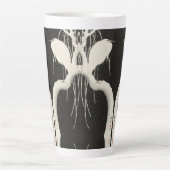 Winterschnee-Vintage Illustration von Weißherberge Milchtasse (Vorderseite)