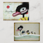 Winterschnee-Visitenkarte für Familien-Duschen Visitenkarte (Vorne/Hinten)