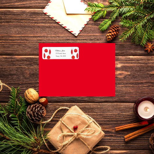 Winterschnee Weihnachten Rote Bauble Feier Hochzei