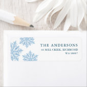 Winterschnee Weihnachten Rücksendeadresse (Insitu)