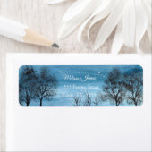 Winterschnee Weihnachtsbaumen Weihnachtslabel (Insitu)