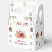 Winterschnee Weihnachtskost Geburtstagsparty Geschenkschachtel (Geöffnet)