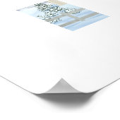 Winterschnee Weihnachtsstall Extra Große Print Poster (Ecke)