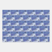 Winterschneeabziehpapierblätter Geschenkpapier Set (Vorderseite 3)