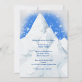 Winterschneealpen Chalet Champagner Einladung (Rückseite)