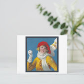 Winterschneeballschlacht Postkarte (Stehend Vorderseite)