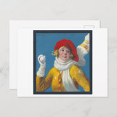 Winterschneeballschlacht Postkarte (Vorne/Hinten)