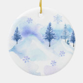 Winterschneebar Artics Big Brother Weihnachten Keramik Ornament (Hinten)