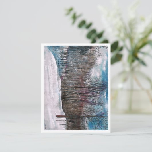 Winterschneebaum-Begrüßung (Stehend Vorderseite)