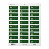 Winterschneebaum-Rücksendeadresse (Vorne)