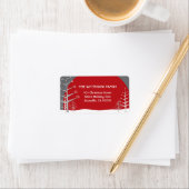 Winterschneebaume - Weihnachtsadressen Adressaufkleber (Insitu)