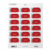 Winterschneebaume - Weihnachtsadressen Adressaufkleber (Vorne)