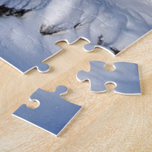 Winterschneebedeckte Bäume Puzzle (Seite)