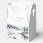 Winterschneeberg Landschaft Seenlandschaft Hochzei Geschenkschachtel (Geöffnet)