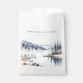 Winterschneeberg Landschaft Seenlandschaft Hochzei Geschenktütchen (Vorderseite)