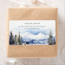 Winterschneeberglandschaft Anschrift