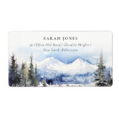 Winterschneeberglandschaft Anschrift (Vorne)