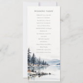 Winterschneebergsee Hochzeitsprogramm Einladung (Rückseite)