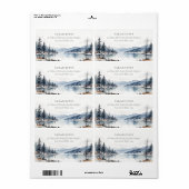 Winterschneebergsee Landschaft Anschrift (Vorne)
