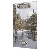 Winterschneebergszene in Montana Klemmbrett (Links)