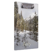 Winterschneebergszene in Montana Klemmbrett (Rechts)