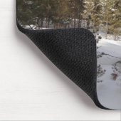 Winterschneebergszene in Montana Mousepad (Ecke)